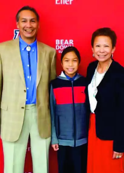 (l-r) Daniel, Jaiden, and Crystal De-schinny