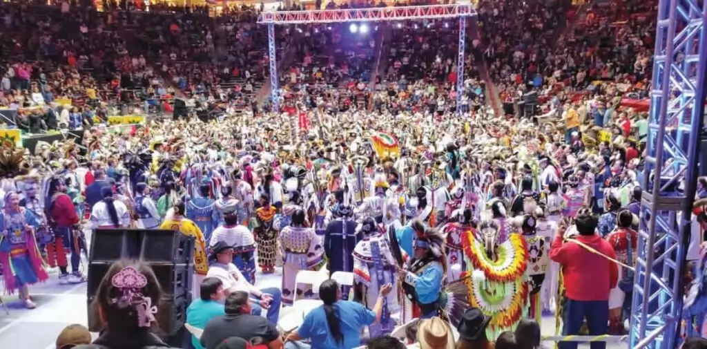 Photo taken during Grand Entry, which took over two hours!