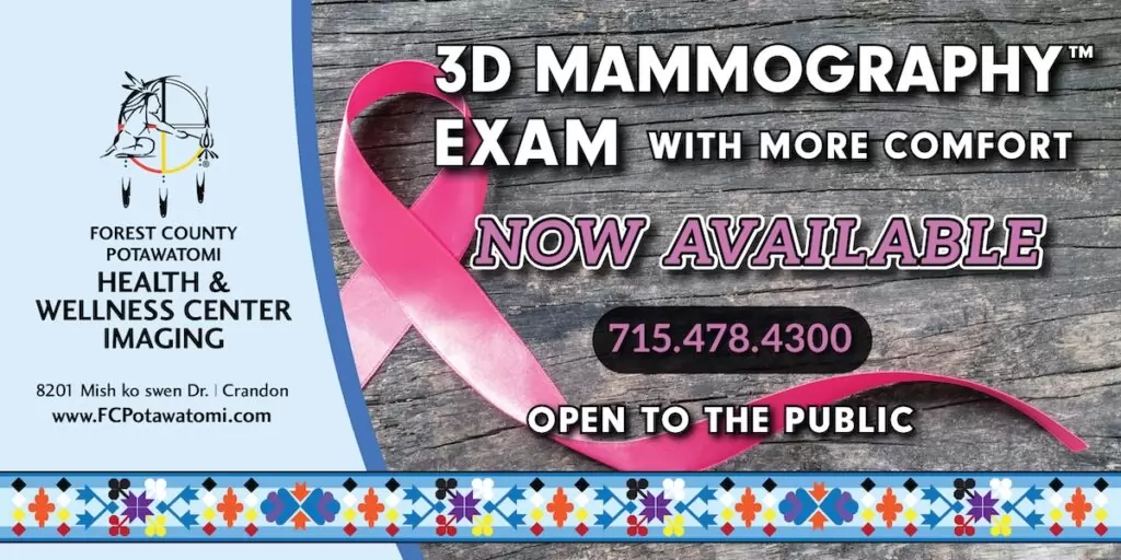 At the Forest County Potawatomi Health & Wellness Center Imaging Department, we are proud to offer the Selenia® Dimensions® 3D Mammography™ exam with the SmartCurve™ Breast Stabilization System.