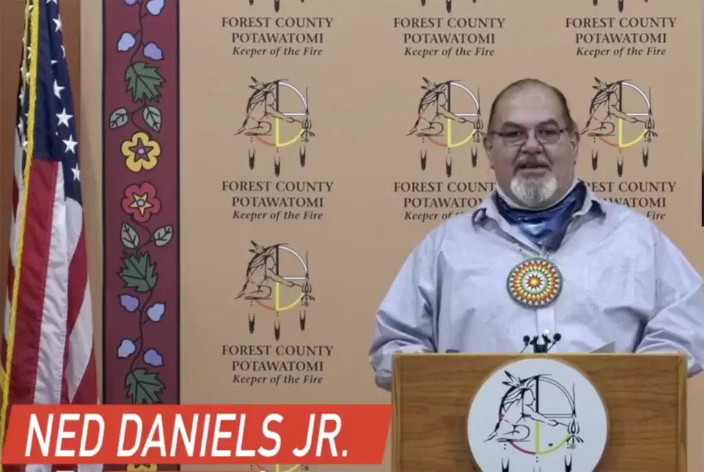 Happy New Year, Forest County Potawatomi! Thank you all for tuning in to our first Facebook update of 2021. I am Ned Daniels, Jr., Chairman of the Forest County Potawatomi.