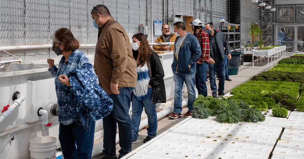 On April 27, 2021, Forest County Potawatomi (FCP) Executive Council was invited to take a tour of the Bodwéwadmi Ktëgan in Blackwell, Wis. to see what was new and booming down on the farm.