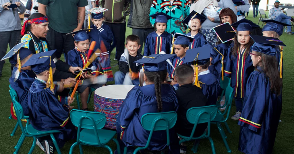 After a choppy start to the school year, the Gte Ga Nes Preschool class of 2021 officially graduated!