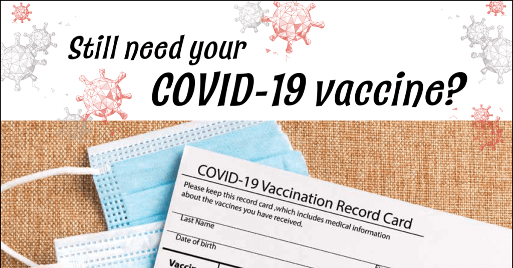 In an effort to improve vaccine access and acceptance, you will receive a FREE T-SHIRT and GAS CARD* after receiving your vaccine!