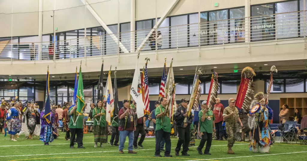 This Veterans Powwow was held on June 11-12, 2022, at the Potawatomi Community Center.