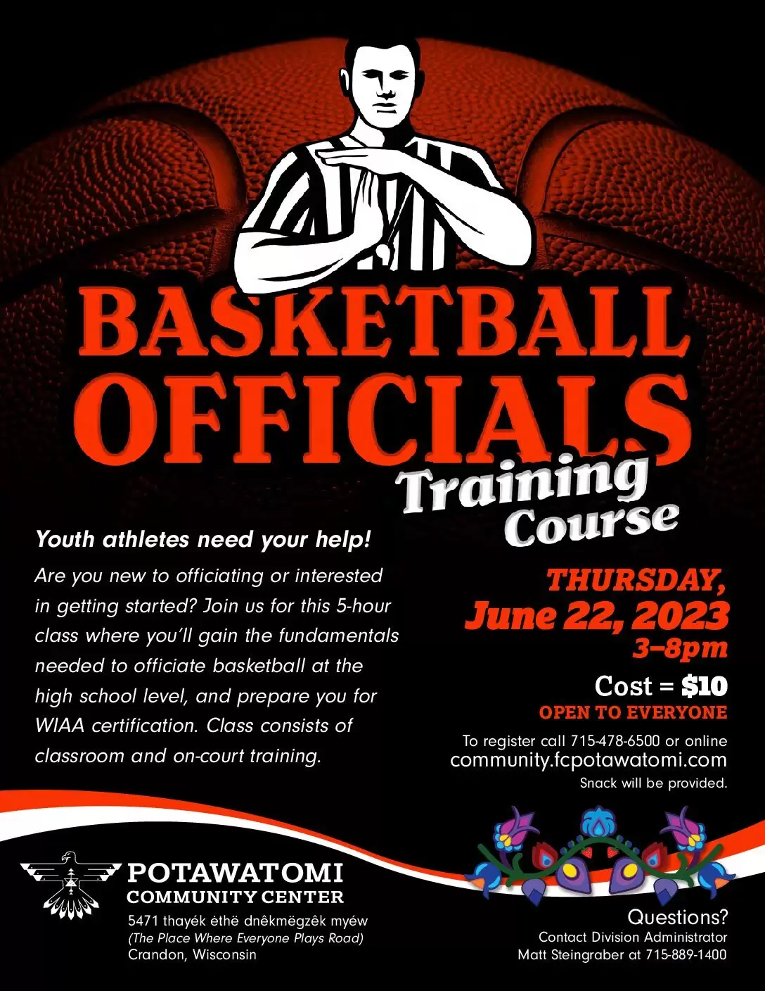 Basketball Officials Training Course Forest County Potawatomi