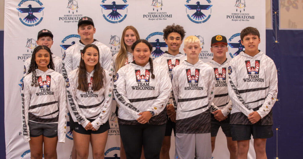 The Forest County Potawatomi Community and surrounding towns joined in on sending off 10 of our local tribal youth to the Native American Indigenous Games in Halifax, Nova Scotia, Canada, on July 13, 2023, at the Potawatomi Community Center.
