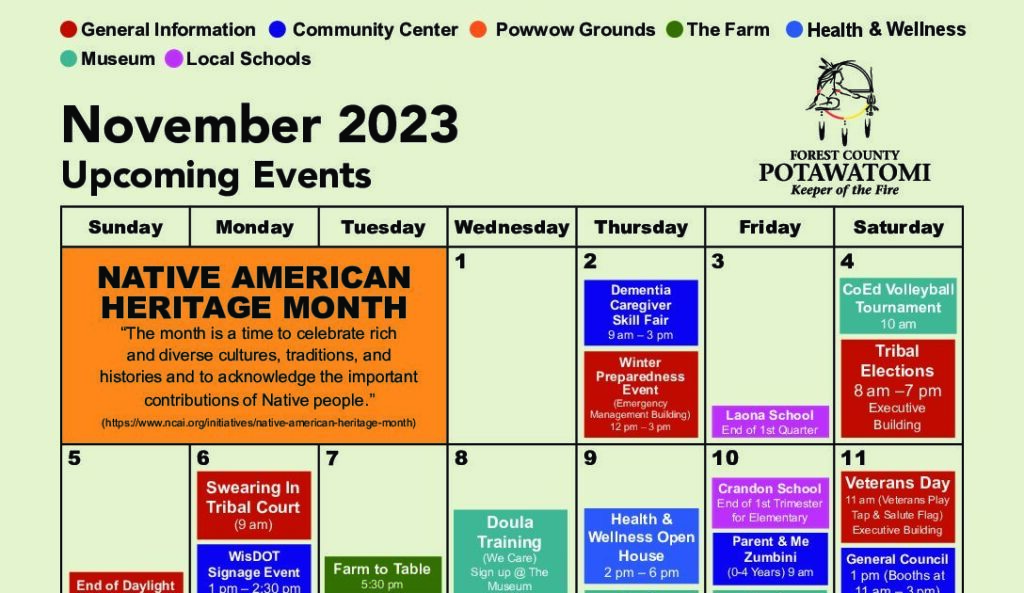 Events for November 2023
