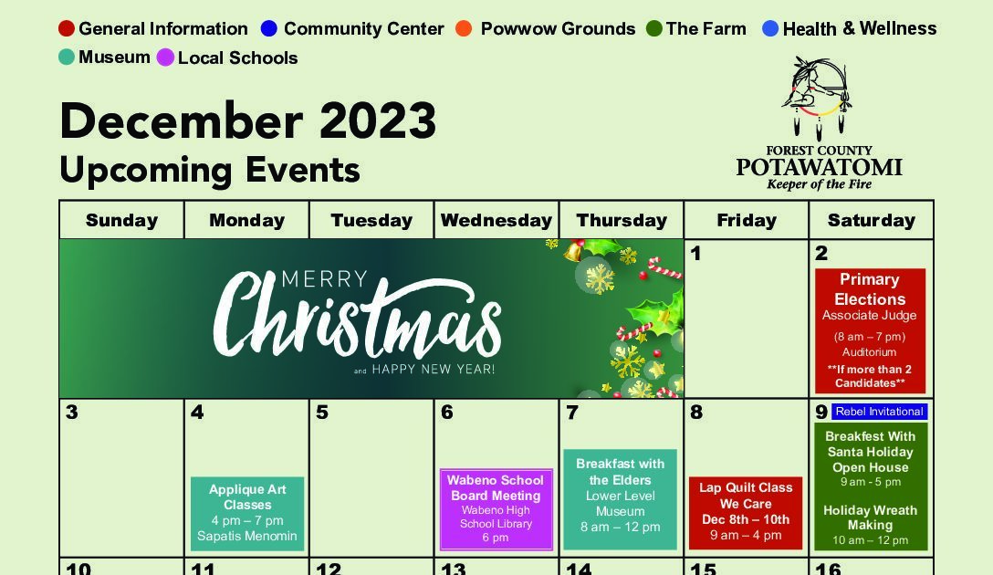 December 2023 Upcoming Events