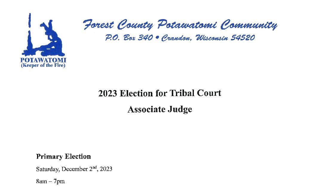 2023 Election for Tribal Court Associate Judge