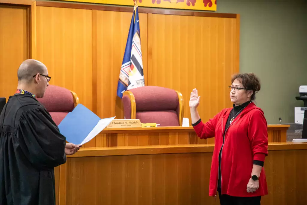 ReElected Associate Judge Sworn In Forest County Potawatomi