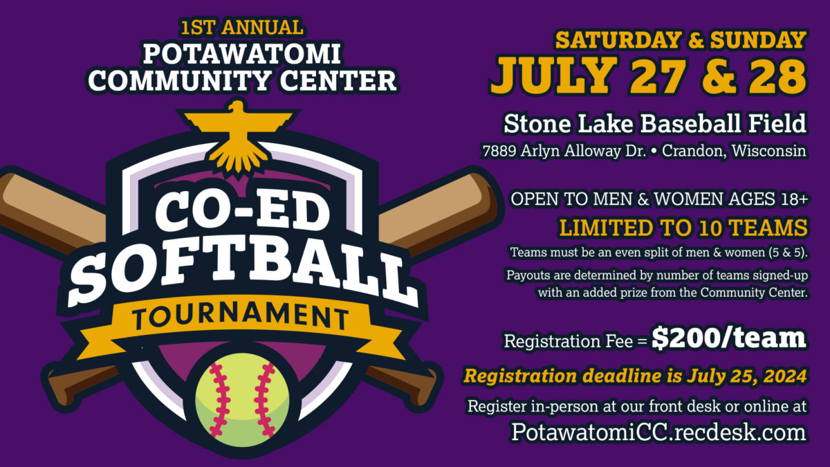 CoEd Softball Tournament Forest County Potawatomi