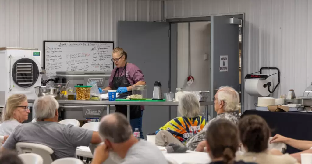 FCP elders participated in a Cooking & Gardening for Elders workshop at the Bodwéwadmi Ktëgan on June 15, 2024.