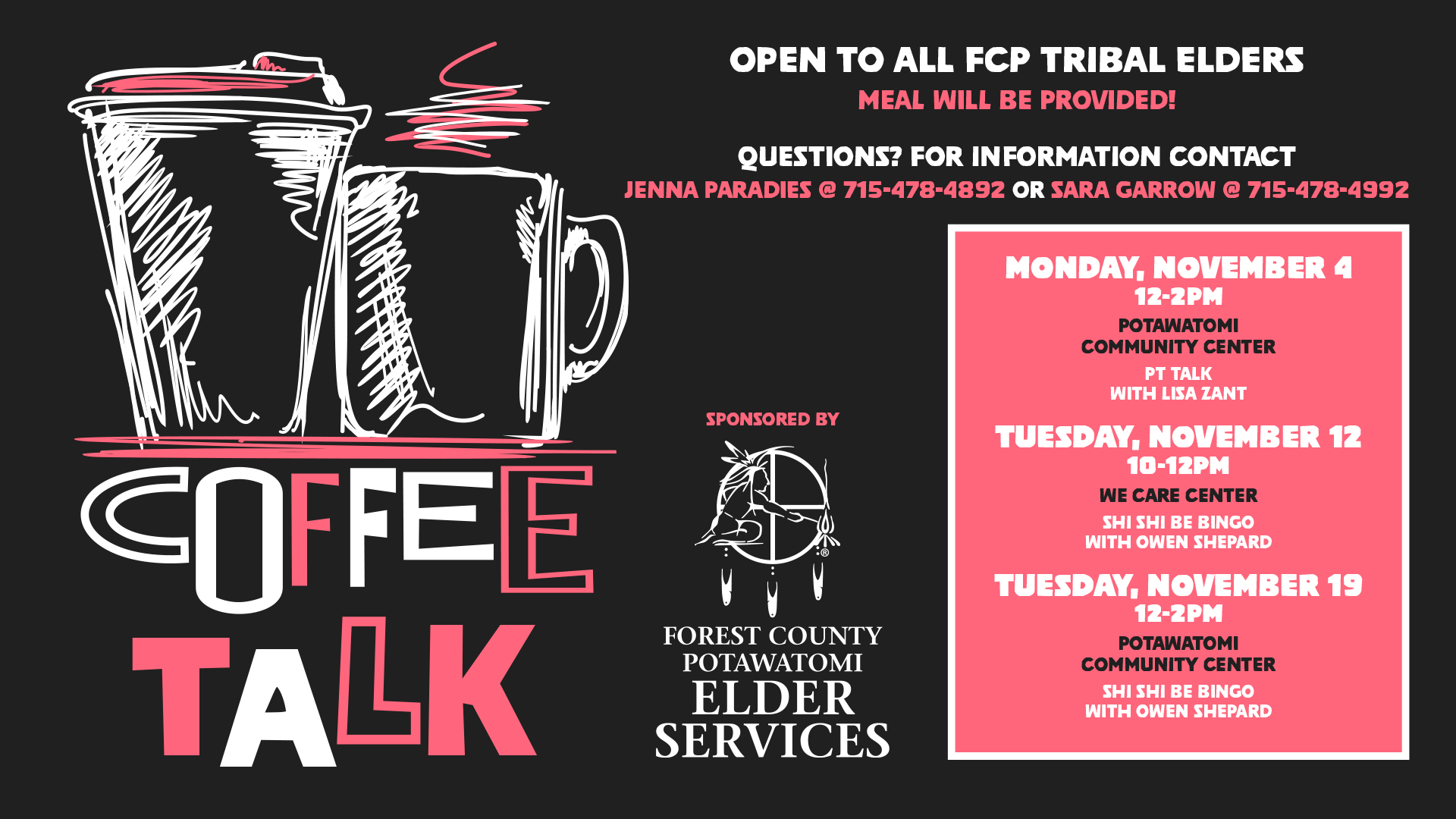 Coffee Talk Forest County Potawatomi