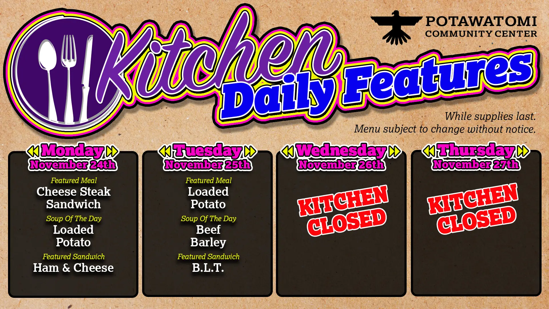 Kitchen Specials