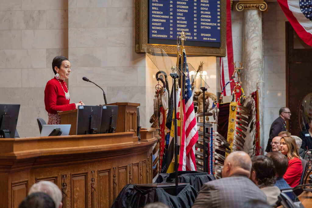 The March 1, 2026 issue of the Potawatomi Times features coverage of the State of the Tribes Address at the Wisconsin State Capitol, highlights community achievements, youth athletics, and cultural events including a Round Dance at Crandon High School, and spotlights local business growth with the opening of Bass Blendz Barber Shop. It also shares Potawatomi Ventures updates on federal leadership development, sustainable infrastructure through Data Holdings and Greenfire’s aquaponics expansion, fireside MARKET’s design award, along with elder activities, the March community calendar, and upcoming tribal events.