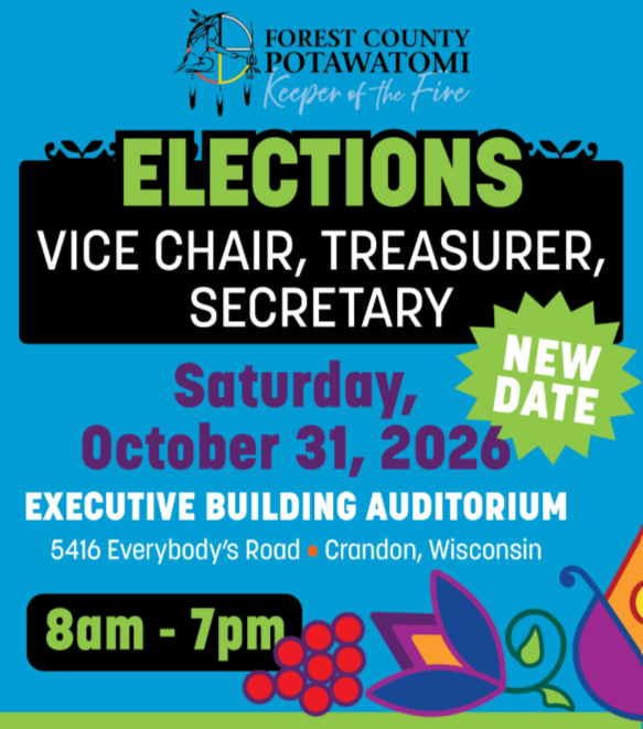 Elections – Vice Chair, Treasurer, Secretary
